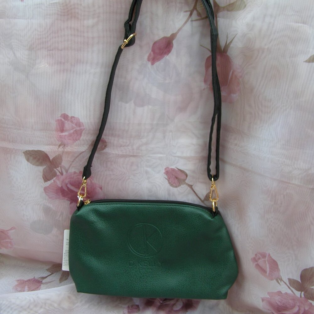NWT 2 Tone Faux Leather Bag by D. Kelly Japan (made in China) - Picture 2 of 13